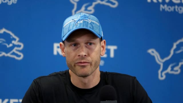 Detroit Lions offensive coordinator Ben Johnson